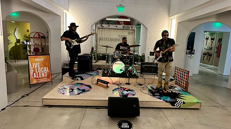 Live band performing at a Creator Nations gathering.
