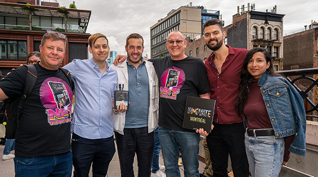 Group of creators and founders posing together at a Creator Nations event.